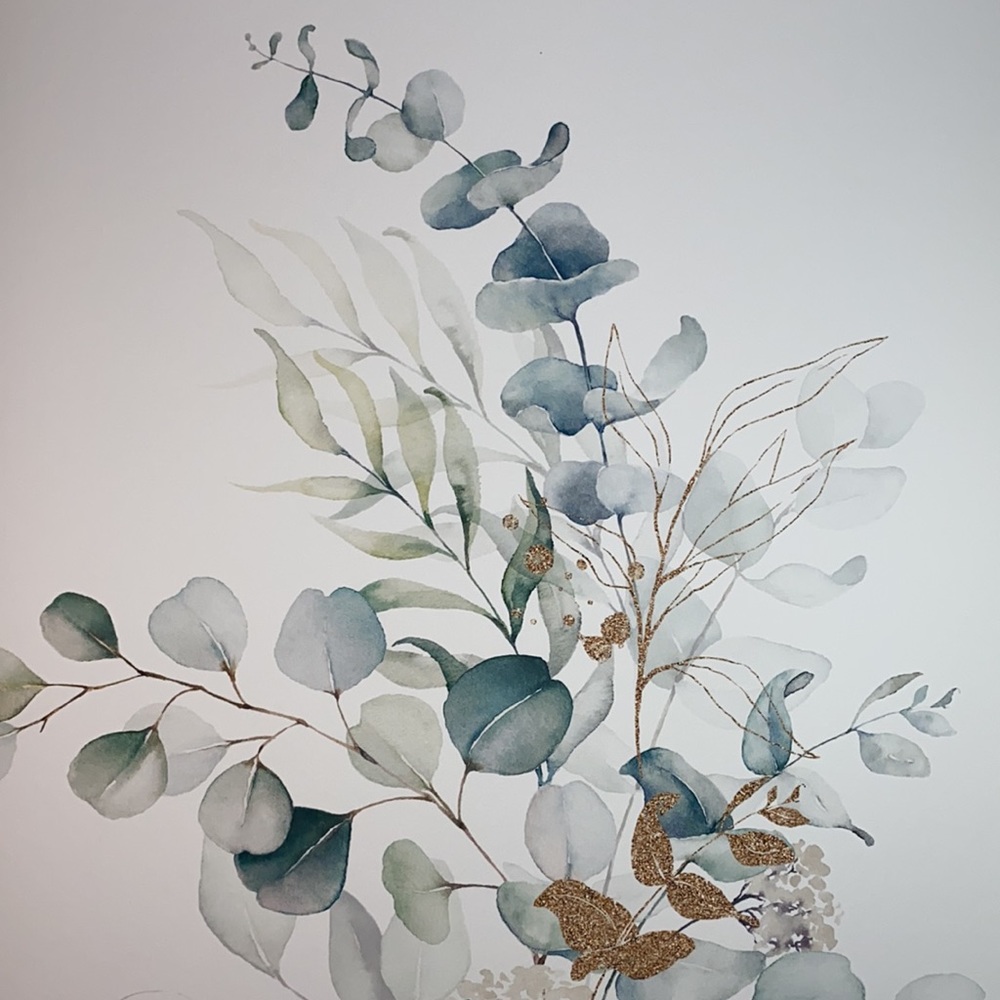 Wall Art Watercolor Botanical Eucalyptus Branch Print Unframed - Picture 12 of 12